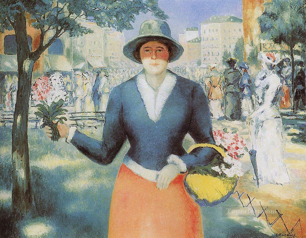 flowergirl 1930 Kazimir Malevich Oil Paintings